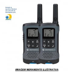 Rádio Comunicador Talkabout 32km T200BR Cinza motorola - par