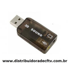 PLACA DE SOM USB 5.1 CANAIS NOTEBOOK PC 3D - XT-2026