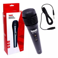 Microfone Profissional com Fio 3m Tomate MT-1010 Alta Qualidade