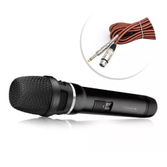 Microfone Profissional com Fio MT-1015 Tomate Alta Qualidade de Áudio | Ideal para Voz e Apresentações