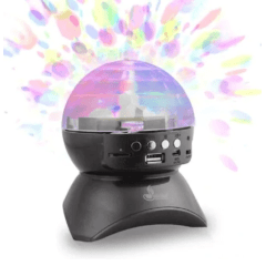 aixa de Som Globo Bluetooth Com Led Dj Usb Fm Sd Modelo Exbom - CS-A24BT