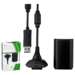 Bateria para Controle Xbox 360 com Cabo Carregador Knup - LB-5123 BN-007