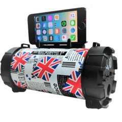 Caixa de Som Bluetooth 10W Com Alça e Suporte para Celular Grasep - D-P13