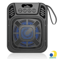 Caixa de Som Bluetooth 10W Portátil TWS Rádio FM USB GRASEP - D-S3145