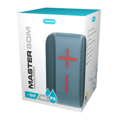 Caixa de Som Bluetooth 10W TWS Resistente à Água IPX6 Azul KIMASTER - K400XAZ