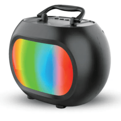 Caixa de Som Bluetooth 10W Usb SD com Led RGB GRASEP - D-Y14