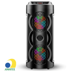 Caixa de Som Bluetooth 20W com Microfone Alça de Transporte GRASEP - D-S31