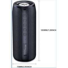 Caixa de Som Bluetooth 5.0 Zealot S51 10W LED IPX4