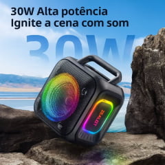 Caixa de Som Bluetooth 5.4 Zealot PT01 30W IPX6