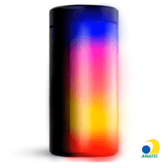 Caixa de Som Bluetooth 5W Com Iluminação Led 7.4 x 7.4 x 15 cm GRASEP - D-Y04