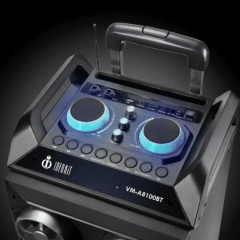 Caixa de Som Bluetooth Multiuso FM Usb Sd Até 150w Com Rodas - VM-A8100