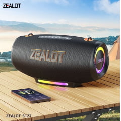 Caixa de Som Bluetooth Portátil 100W Zealot S127 Potente Wireless Caixa de Som Bluetooth Portátil 100W Zealot S127 Potente Wireless