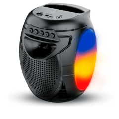 Caixa de Som Bluetooth Portátil 10W Usb/SD/FM com Led GRASEP - D-Y19