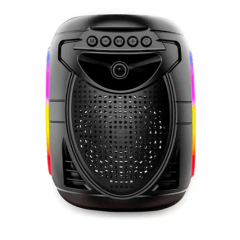 Caixa de Som Bluetooth Portátil 10W Usb/SD/FM com Led GRASEP - D-Y19