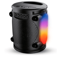 Caixa de Som Bluetooth Portatil 10W Usb/SD/FM com Led GRASEP - D-Y20