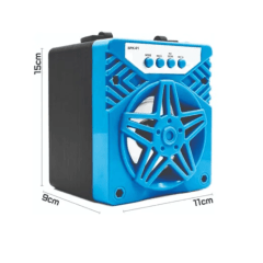 Caixa de Som Bluetooth Portátil 13x11x10cm Grasep - SPK-01