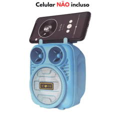 Caixa de Som Bluetooth Portátil Colorida INOVA - KV-88631 MKL