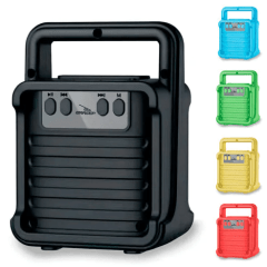 Caixa de Som Bluetooth Portátil Coloridas Rádio FM/USB GRASEP - D-S3164