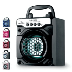 Caixa de Som Bluetooth Portátil com USB/SD GRASEP - D-BH1050