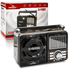Caixa de Som Bluetooth Rádio Retro 10W FM/AM Usb GRASEP - D-F10BT