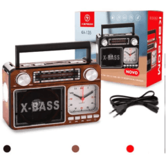 Caixa de Som Bluetooth Rádio Retrô FM/AM/USB - KA-135