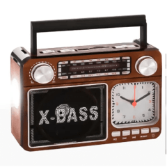 Caixa de Som Bluetooth Rádio Retrô FM/AM/USB - KA-135