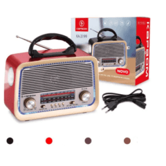 Caixa de Som Bluetooth Rádio Retrô FM/AM/USB - KA-3199