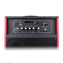 Caixa de Som Bluetooth Usb com Microfone 27x21x42cm Grasep - D-BH3202