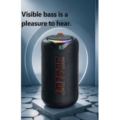 Caixa de Som Bluetooth Zealot MP1 60W IPX6