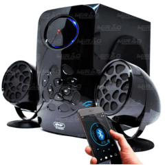 Caixa de Som Com Sub Bluetooth 14w Knup - KP-6024BH