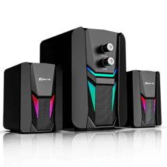 Caixa de Som Gamer RGB 2.1 Xtrike-ME SK-612 para PC Notebook