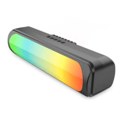 Caixa de Som Soundbar Bluetooth 12W Usb com Led RGB GRASEP - D-Y22