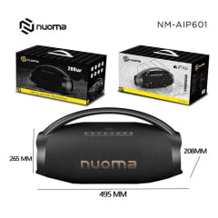 Caixa de Som Nuoma NM-AIP601 200W Bluetooth IPX6