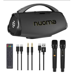 Caixa de Som Nuoma NM-IP501 Boombox 380W Bluetooth RGB