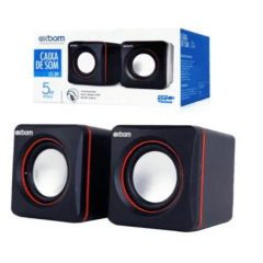Caixa de Som para Notebook PC e Smartphone 2.0 5w RMS Exbom - CS-39