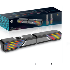 Caixa de Som para PC Multimidia 2.0 10W com LED - KP-RO824