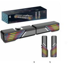 Caixa de Som para PC Multimidia 2.0 10W com LED - KP-RO824