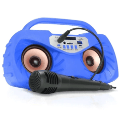 Caixa de Som Portátil Bluetooth Coruja Mp3 Usb C/ Microfone Grasep - D-S17