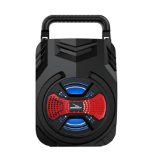 Caixinha de Som Portátil Hi Fi USB Bluetooth FM Cartão Luzes- D-S3134