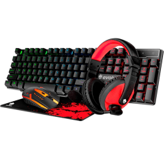Combo Gamer EVOLUT EG51 – Kit Completo 4 em 1