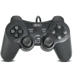 Controle de Jogos Joystick com Fio para Ps2 e Ps1 Knup - KP-GM015