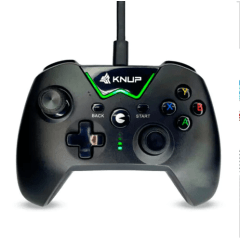 Controle Xbox 360 e PC com Fio Usb Preto KNUP - KP-GM017