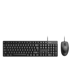 Kit Teclado e Mouse com Fio USB Philips SPT6254B – Preto