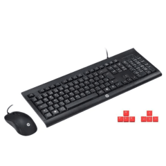 Kit Teclado e Mouse Gamer HP USB KM100
