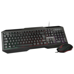 Kit Teclado e Mouse Gamer Multilaser TC239 com LED e 2400 DPI USB