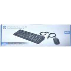 Kit Teclado e Mouse HP 160 ABNT2 com Fio USB