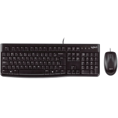 Kit Teclado e Mouse Logitech USB ABNT2 MK120