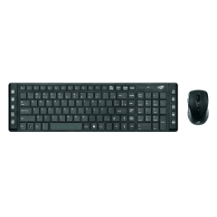 Kit Teclado e Mouse Sem Fio C3Tech K-W50BK com Teclas Multimídia – Conforto e Eficiência