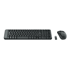 Kit Teclado e Mouse Sem Fio Logitech MK220