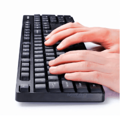 Kit Teclado e Mouse Ergonômico Sem Fio Philips SPT6501B com Conexão 2.4GHz